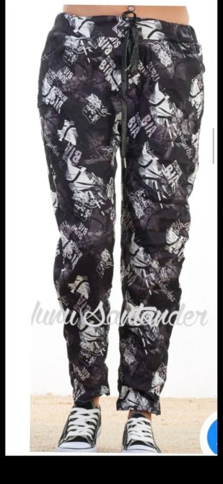 Jogger estampado mujer talla única