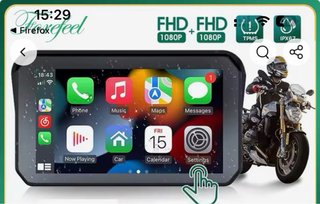 GPS Moto CarPlay 8” y waterproof