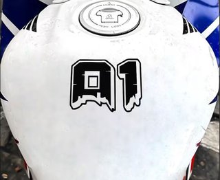 2 Numeri Adesivo Dorsale Moto