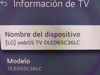 TV LG 65 OLED65C36LC