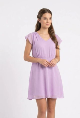 Vestido lila gasa Corte Inglés