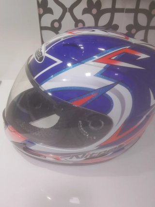 Casco de moto Nitro Racing azul