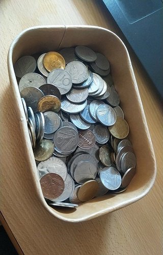 Vecchia collezione di monete