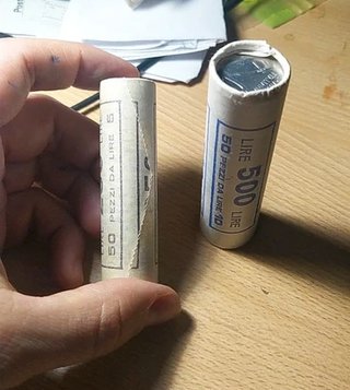 Vecchia collezione di monete
