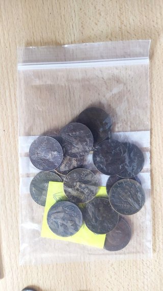 Vecchia collezione di monete