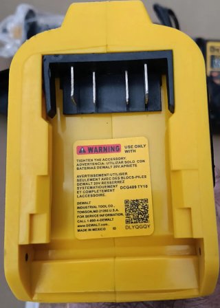 Amoladora Radial Dewalt DCG409 + Batería 20V XR 6A