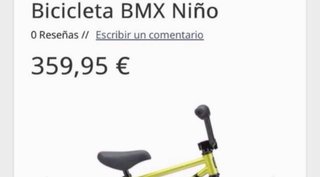 Bicicleta BMX niño 12 Blank Spart