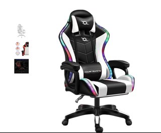 Silla Gaming PowerGaming LED + reposapiés REGALO