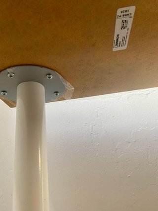 Mesa de escritorio blanca IKEA 100 × 60 cm