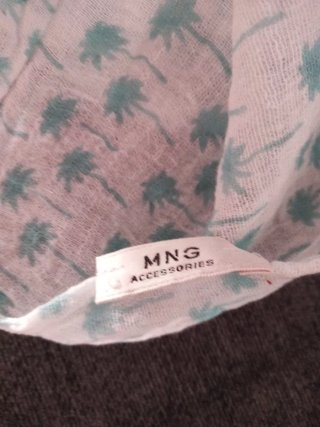 Fular Mango Verde y Blanco
