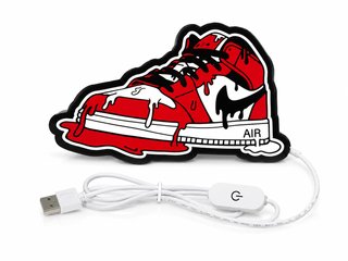 Lámpara Nike Air Jordan Roja y Blanca