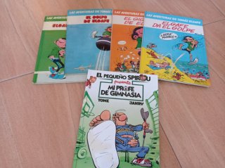tomas el gafe no 1,2,3 y 5 y pequeño spirou