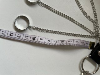 Pulsera esclava con cadenas y pinchos