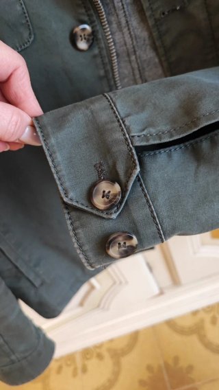 Giacca Zara Uomo Verde Oliva Taglia M
