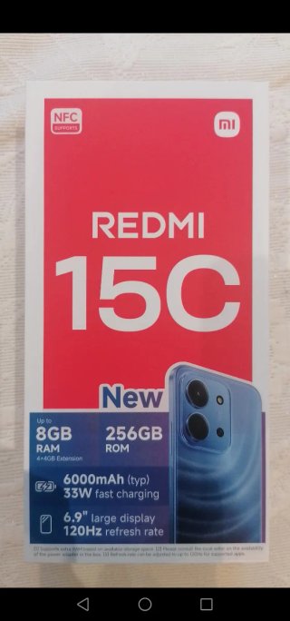 Xiaomi Redmi 15C 256GB Negro