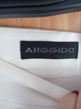 Pantalón Arggido Blanco con Raya Multicolor