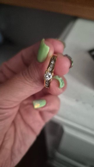 Anillo Oro 18k Compromiso Diamante