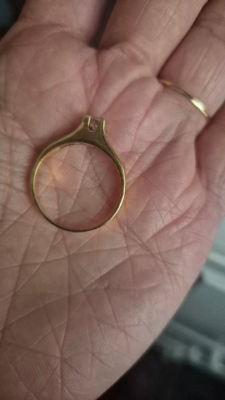 Anillo Oro 18k Compromiso Diamante