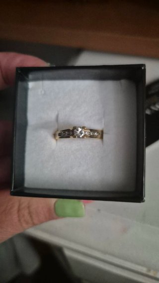 Anillo Oro 18k Compromiso Diamante