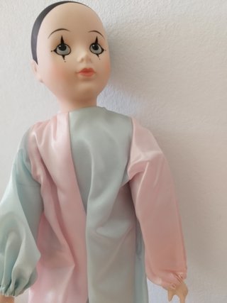 Muñeca Arlequín Porcelana Años 70