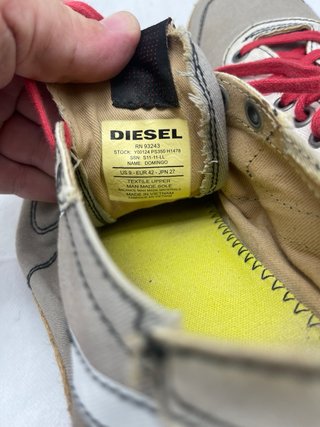 Zapatillas Diesel Lona Caballero Beige/Blanco