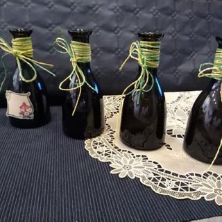Bottiglie Segnaposto in Vetro