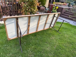 Mesa plegable madera y metal
