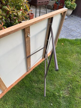 Mesa plegable madera y metal