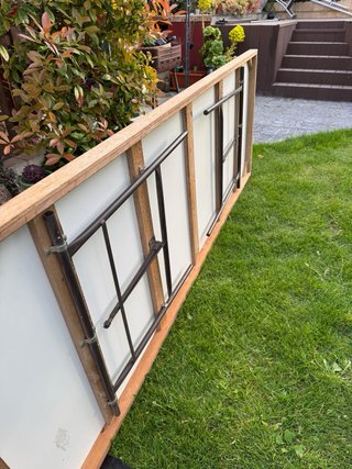 Mesa plegable madera y metal
