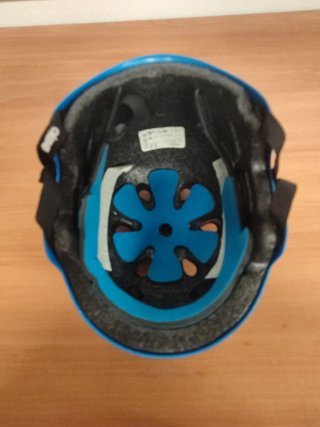 Casco infantil azul bici/skate