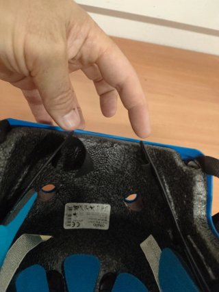 Casco infantil azul bici/skate