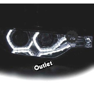 FE FAROS BMW F30 F31 LCI 15-18 LUZ DIURNA LED DRL CROMADOS R