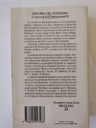Historia del marxismo. La época de la III Internac