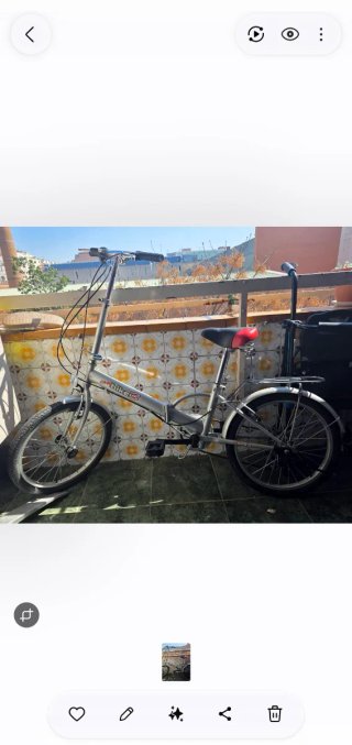 Bicicleta plegable con marchas