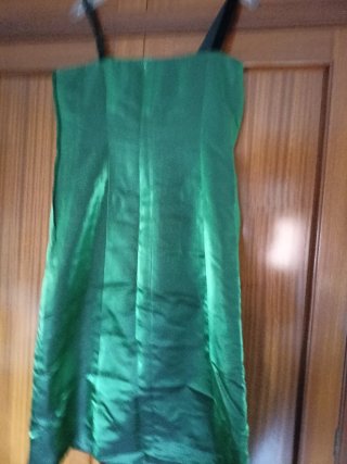 Vestido de fiesta verde