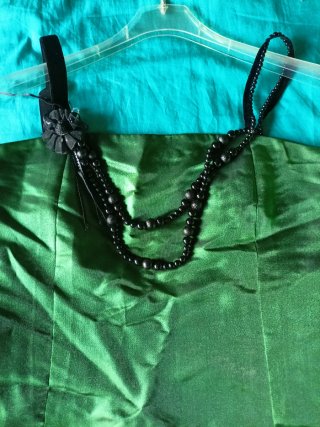 Vestido de fiesta verde
