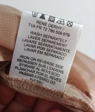 Falda Rene Derhy Beige/Marrón