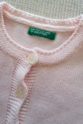 Cardigan Benetton bambina 6-9 mesi rosa
