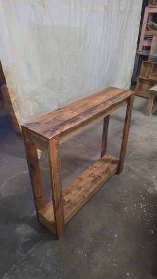 Consola Rústica Madera Reciclada Roble