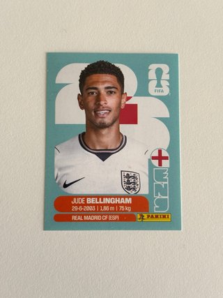 Cromo Jude Bellingham Mundial 2026 Panini