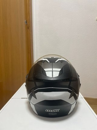Casco Moto Jet Negro con Visera