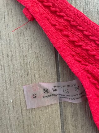 Bikini Rojo Shein Talla S