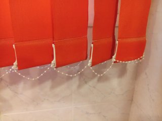 Cortina a lamelle verticali in tessuto screen 1m x 1,10