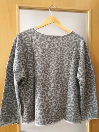 Jersey Mango estampado leopardo mujer