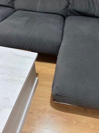 Sofá Chaise Longue Gris antracita