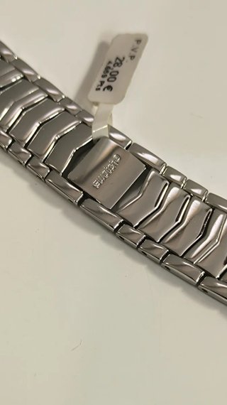 Correa Swatch acero con Cristales Swarovski.