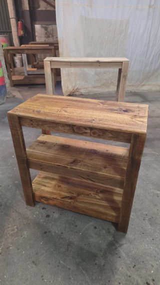 Mueble de baño madera reciclada rústica