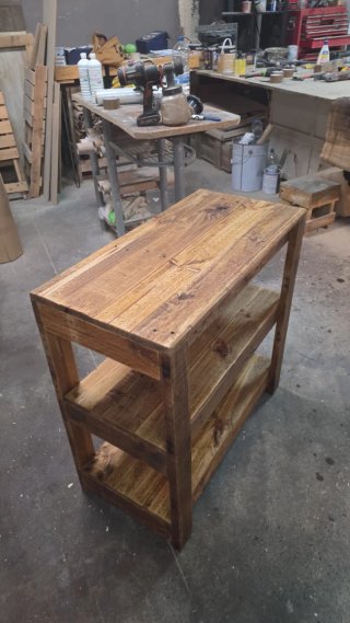 Mueble de baño madera reciclada rústica