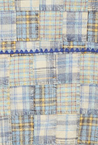 Chaqueta Zara x Bad Bunny Patchwork Azul