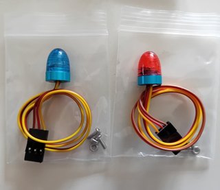 Luci Led Blu Rosso Simulazione Auto Rc Polizia Mod